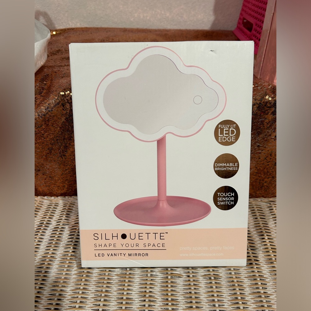 Silhouette Cloud Mauve Vanity Mirror